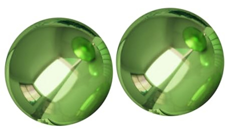 LOORGVEL 2 Stück Reflektierende Kugeln aus Edelstahl mit Gutem Reflexionsvermögen Elegante Garten Spiegelkugeln als Tischdekoration den Garten