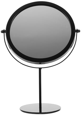 TIKODIDA Schminkspiegel Tischspiegel Drehbar HochauflöSender Standspiegel FüR Schminktisch Schlafzimmer Und Badezimmer Metall Desktop Kosmetikspiegel