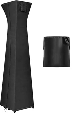 Housse de chauffage extérieur – Protection de terrasse debout, boîtier de protection épais, veste résistante aux intempéries toutes saisons avec structure renforcée | Accessoire fiable de conservation