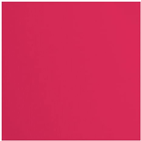 Florence Papier Cartonné Rouge Rugueux - 30,5 x 30,5 cm - Coral - 20 feuilles - 216 g/m² - Papier pour Scrapbooking, Carterie, Perforation et Faire Part de Mariage