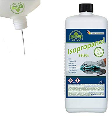 Ja Top 1 Liter Isopropanol 99,9%, das Allroundreinigungsmittel zum gründlichen Reinigen für Haushalt, Hobby und Industrie