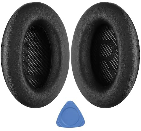 YOCOWOCO Ersatz-Ohrpolster für Bose QC35 und QC35 II | Ersatz Ohrpolster Mit weichem Protein Leder, Memory Foam, Ohrpolster Ohrkissen für Bose QC 35/35II Kopfhörer