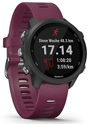 Garmin [ Renewed ] Forerunner 245(42mm) Easy to Use Lightweight GPS Running Smartwatch, Running and Training Guidance, Safety and Tracking Features included,Up to 7 days Battery Life,Berry (Renewed)
