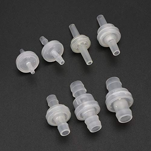 TopHomer Clapet anti-retour unidirectionnel pour carburant, diesel, gaz, liquide, air, 8 mm - Valve unidirectionnelle - Plastique - Transparent