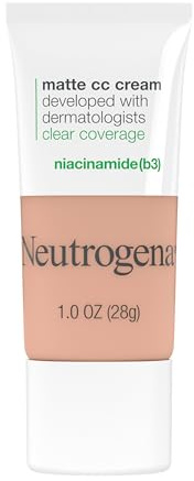 Neutrogena Clear Coverage Flawless Matte CC Cream, Nougat, 1 oz