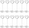 inodiref 12 Pieces Place Card Holders Photo Holders for Tables Heart Shape Table Number Holders Photo Clips Stand for Weddings Party Table Decoration (Silver)