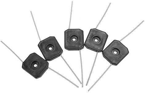 TOPINCN 5 Pcs String Trimmer Head Plastic Wire 150mm Trimmer Line Trimmer Head Replacement Garden Tool Accessories String Trimmer Replacement Parts