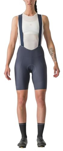 CASTELLI Espresso W DT Bibshorts für Damen, Radsporthose mit Trägern, atmungsaktiv und bequem, ideal für Lange Strecken, Twilight Blue, M