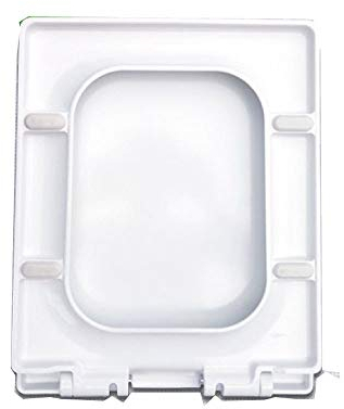 Universeller Toilettensitz, dick, quadratisch, verlangsamter Toilettendeckel, antibakterielle Pumpe, Toilettenplatte