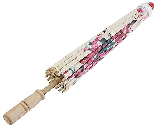 Parapluie de Danse Classique D'art Chinois, Fleur de Prunier, Papier huilé Fait à la Main, Fabrication Exquise pour Prendre des Photos