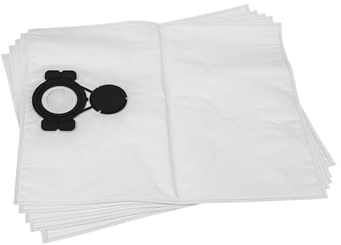 vhbw 5x Sacs compatible avec Milwaukee AS 250 ECP | AS 2-250 ELCP aspirateur - toison, volume de 25 l, 54cm x 41cm blanc