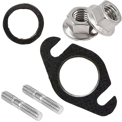 HAPPOW Krümmerdichtung Auspuffdichtung Dichtungssatz für Yamaha Aerox 50ccm 2T Roller - Inkl. M6 x 32mm Stehbolzen & 2 M6 Muttern