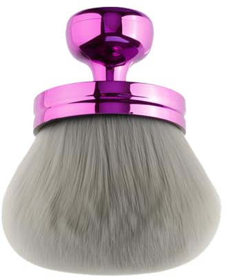 Lotsdonxia Large Kabuki Self Tanning Brush - Mushroom Head Design Body and Back Applicator, Purple Makeup Tool Suitable for Applying Sunscreen and Foundation to Legs, Arms, and Face
