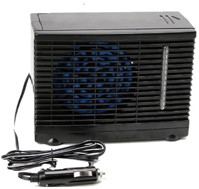 SXHEYUY Condizionatore d'Aria Portatile per Auto, Dispositivo di Raffreddamento Adesivo 12V con Serbatoio dell'Acqua per Ufficio, Camera da Letto, Case e Auto,Nero,12v