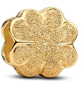 PANDORA Strukturiertes Kleeblatt Mini-Charm 764047C00 Charm Anhänger