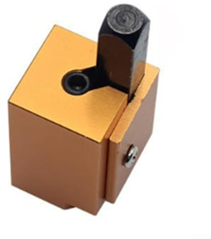 Gdfnmogo Woodworking Right Angle Corner Chisel for Squaring Hinge and Door Lock Recesses, Spring Loaded Mortising Tool for 90 Degree Inside Corners, Cabinet(Gold)