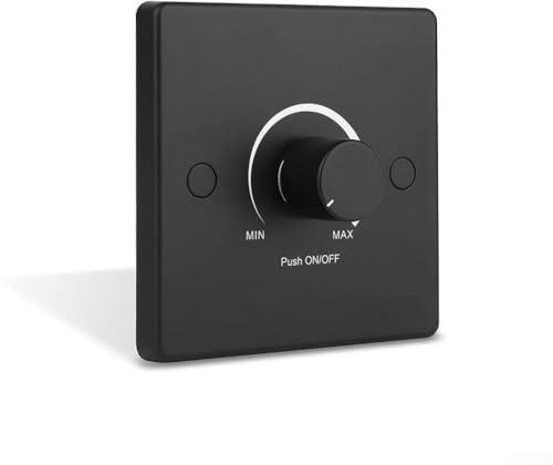 Dimmer da 12 V 24 V CC, con pulsante on/off e controllo rotativo per oscurare la luce intermittente (bianco puro)