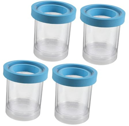 Gadpiparty 4pcs Fish Breeding Chamber Fish Separator Betta Breeding Tank Floating Egg Chamber Blue