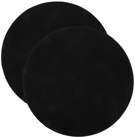 Veemoon 2 pièces Tapis de Barbecue Rond PTFE Antiadhésif Réutilisable Tapis de Cuisson Résistant Barbecue Gaz Extérieur