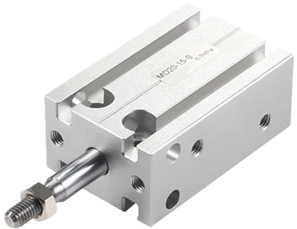 MD6/10/16/20/25/32 pneumatiska domkrafter, 5–60 mm (Stroke 15 mm, MD10 (bor 10 mm)