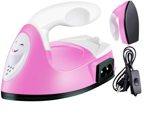 Mini Presse à Chaud Fer Électrique Portable Machine Multifonctionnelle de Transfert en Vinyle HTV pour Bricolage sur T-shirts, Chaussures, Sacs, Chapeaux et Petits Projets