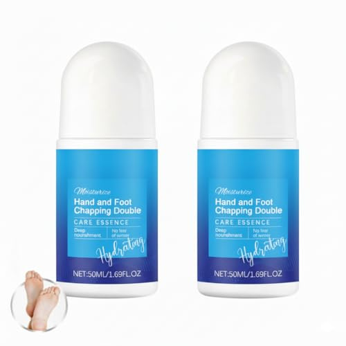 Lot de 2 crèmes pour pieds à l'urée - Réparation de talons fissurés - Essence hydratante pour les mains et les pieds - Râpe pour les pieds - Élimination de la peau dure - Essence anti-crevasses