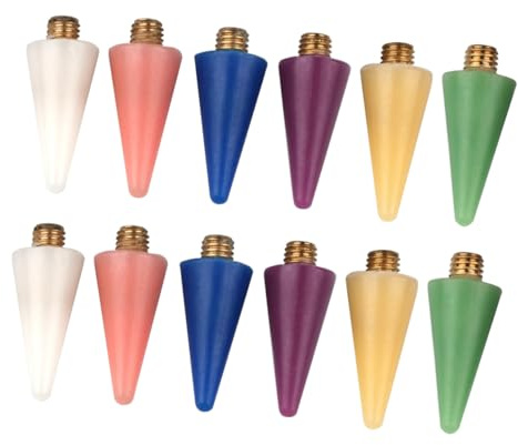 Stylo pour Décoration D'ongles à Double Embout, 12 Pièces, Cire et Métal | Remplacements pour Embouts, DIY Manucure et Nail Art, Changement Simple, Usage