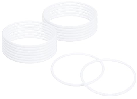 QUARKZMAN 15 Piezas Anillos Atrapasueños, 5.7 Aro Floral De Macramé De Plástico, Aros Circulares De Plástico para Manualidades De Crochet DIY,DiademaNupcial, Decoración De Pared, Blanco | De Plástico, Aros Circulares De Plástico, Para Manualidades De Crochet DIY, Diadema Nupcial, Decoración De Pared