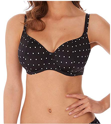 Freya Jewel Cove - Top bikini a cuore - nero - 2 D (Taglia Produttore: 32D)