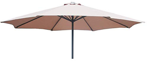 TFS Replacement Parasol Fabric Canopy for Standard, Cantilever & Balcony Parasols (3m 6arm, Natural Linen)