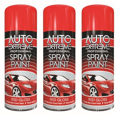 RTS 400ml Red Gloss Spray – Aerosol Professional Spray Paint Can – Glossy Finish Plastic, Smooth Shiny Finish, Fast Drying Formulation, Interior Exterior DIY Paint for Wood, Metal & Plastic (3)