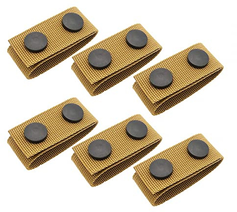 Duty Belt Keeper, Taktischer Nylon Gürtelhalter,Gürtel Keeper mit Doppelten Druckknöpfen für 2-2,25 Gürtel