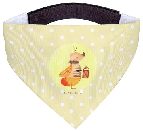 Mr. & Mrs. Panda Hundehalstuch M Glühwürmchen - Geschenk, Tuch, Hunde, Heiratsantrag, Liebesspruch, Mittel, Lieblingsmensch, Mittelgroße, Lustige Sprüche, Liebe, Leuchten, Halstuch
