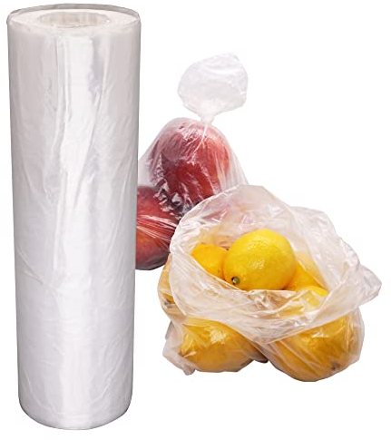 SKIR'CO Lot de 600 Sacs en Plastique Transparent 25 x 40 cm - Qualité Alimentaire, Polyéthylène Haute Densité - Pour Emballage et Congélation