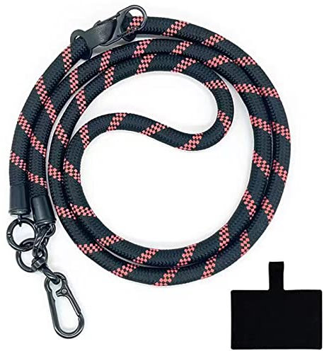 HIRANE Thick Rope Cell Phone Lanyard Spacer, Anti Theft Phone Strap, Adjustable Crossbody Phone Strap, Universal Crossbody Patch Phone Lanyards, for All Smartphone (27)