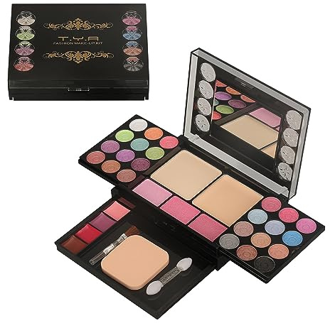 CHSEEO Paleta de Sombras de Ojos, 33 Color Paleta de Sombra de Ojos Incluye Blush Corrector Kit Belleza Brillo de Labios Maquillaje Set, Impermeables de Larga Duración, Cosmética Set Maquillaje