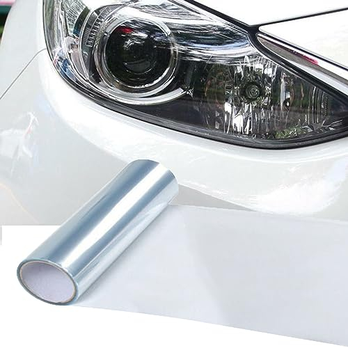 Auto Licht Tönungsfolie Auto Licht Film Aufkleber Scheinwerfer Nebelscheinwerfer getönte Farbfolien Aufkleber Auto Rauchfolie Aufkleber Abdeckung(Transparent,30x150CM)