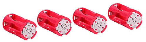 4pcs Adaptateur Piles Convertisseur de Piles AAA à C