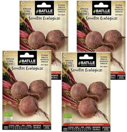 Semillas de remolacha ecológica detroit de Semillas Batlle PACK (4)