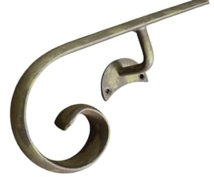 FERMEG Corrimano in Ferro Battuto Napoli Bronzo 190 cm