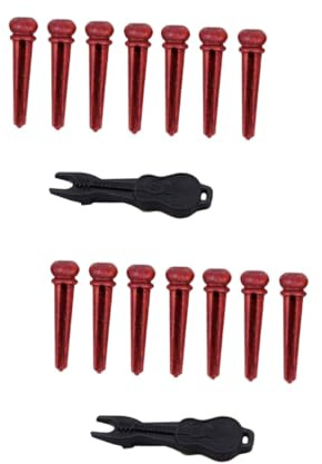 BESTonZON 14 Piezas clavos para cuerdas de guitarra acoustic guitar strings cuerdas guitarra acústica guitarra de sostenedor del palillo guitarras cuerdas de guitarra acustica balada