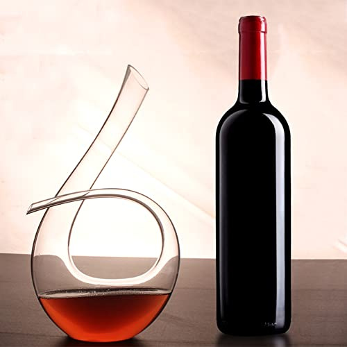 Crystal Glass Wine Decanter 1500ml 6 Shaped Aerator Pourer Wedding Table Ornament