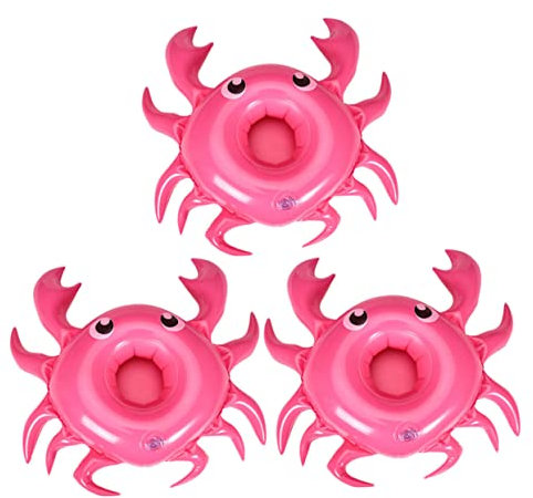 BESTonZON 9stücke Teiliges Aufblasbare Hawaii- Getränkehalter Für Lustige Schwimmende Becherhalter Robustem Für Outdoor-spaß Und Kinderbadezeit