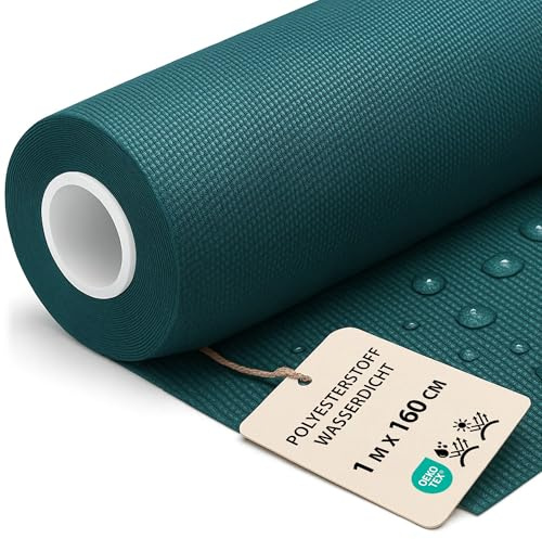 Polyesterstoff wasserdicht Stoff Meterware 1 m x 160 cm - markisenstoff markisenstoffe canvas und polsterstoff möbelstoff futterstoff segeltuch und vorhangstoff Grün oeko-tex-zertifikat
