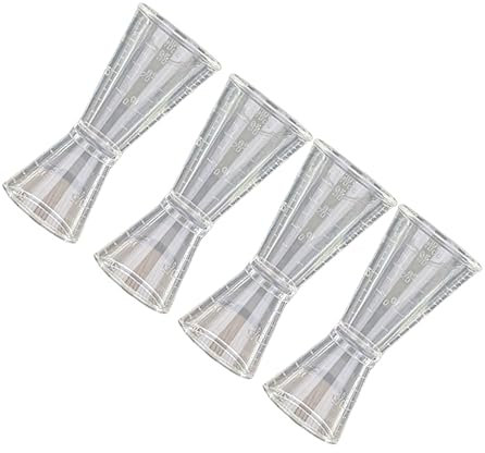 FUNNETOYU 4pcs Double- Measuring Cup for Precise Alcohol Measurement Graduated Cups for Cocktails and Home Bar Use Bar Tool for Drink Mixing
