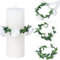 SSKHE Juego de Decoración de Velas 3PCS, Diseño Elegante de Corona, Ideal para Comunión, Bodas, Bautizos y Ocasiones Especiales, Anillos de Vela Premium de 4-5cm