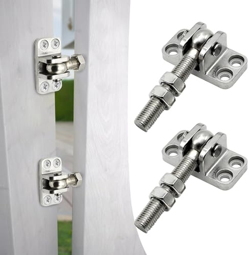 Scharniere Schwerlast, 2er Set Einstellbares Torscharnier, M16 Scharnier Edelstahl Traglast 200 KG, Gartentor Scharnier, Torband Für Gartentor Hoftor Zauntor (M16 112 mm)