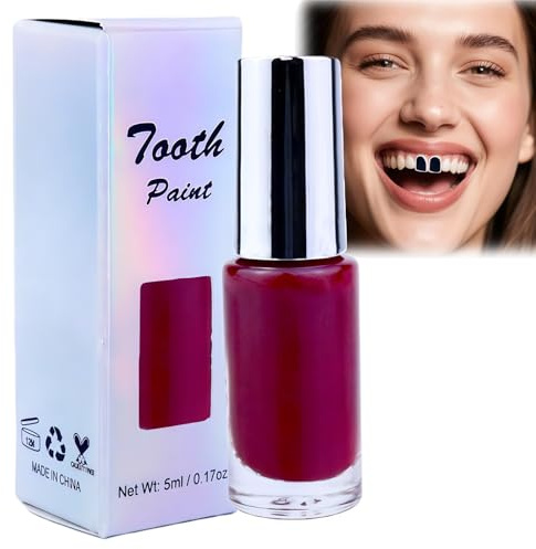 Tooth Paint,Temporary Tooth Makeup,Teeth Paint,Teeth Makeup for Cosplay,Halloween Theater Teeth Makeu/p,Paint Teeth,Black Teeth Paint,Blac/k Teeth,Long Last Teet/h P/aint,Halloween Teet/h P/aint,Red
