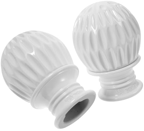 ERINGOGO Tapones para Barra de Cortina Romana Extremos de Panal 2 Piezas Accesorios Decorativos Resistentes para Hogar y Oficina Complemento Funcional para Barras de Cortina
