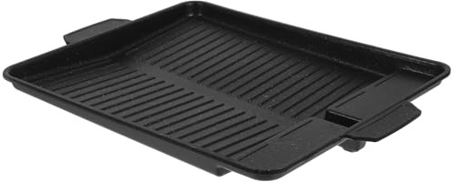 BESPORTBLE Poêle Griller Antiadhésive Rectangulaire 14.6 X 1.6 Pouces pour Usage Intérieur et Barbecue Gaz en Extérieur